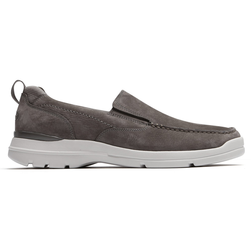 Rockport Singapore Mens Slip-On - City Edge Dark Grey - IK6549823